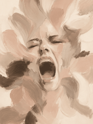Abstract Scream Wall Art