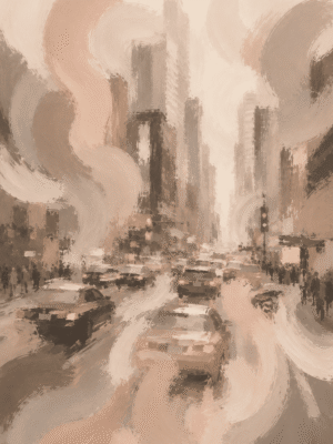 City Rush Wall Art