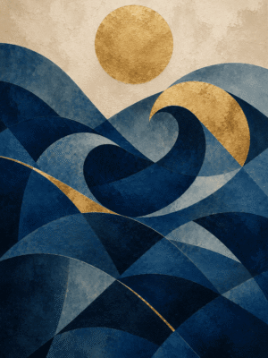 Golden Tide Wall Art