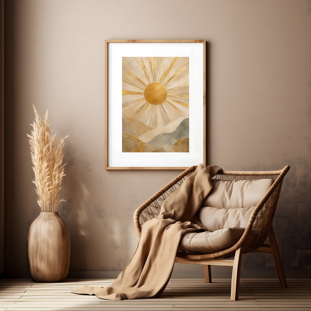Radiant Sunrise Wall Art - Image 2