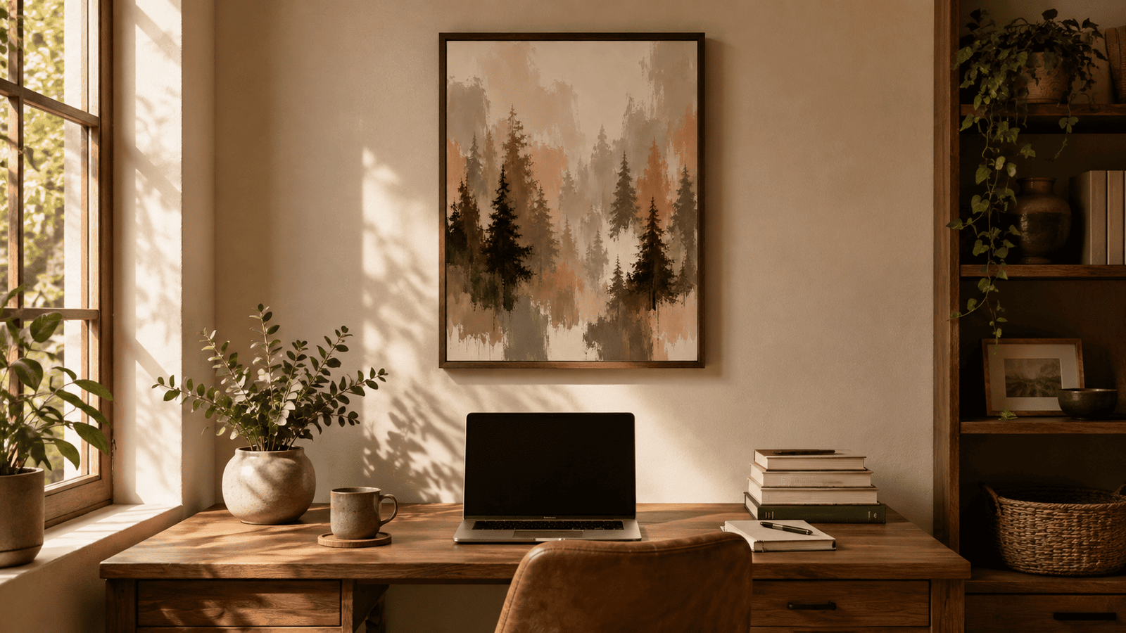 Misty Pine Forest Wall Art - Image 12