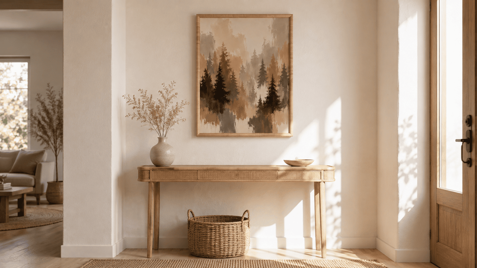 Misty Pine Forest Wall Art - Image 11
