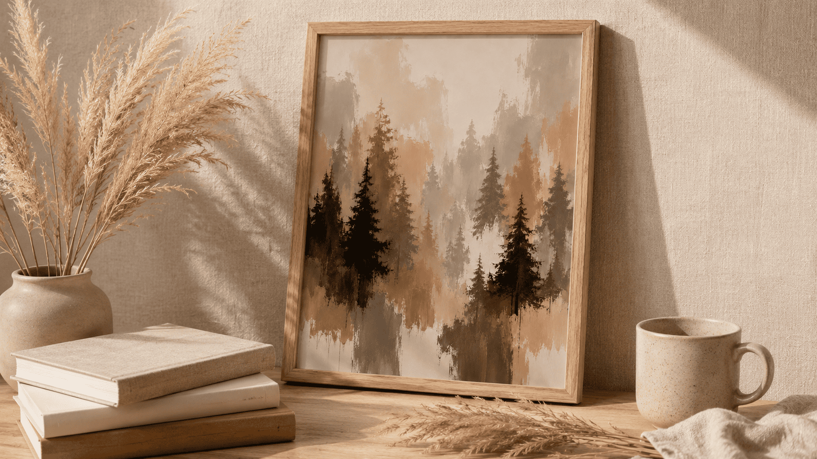 Misty Pine Forest Wall Art - Image 7