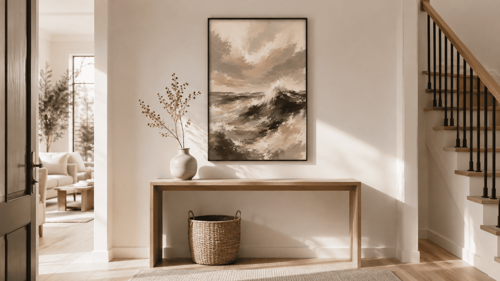 Moody Ocean Wave Wall Art - Image 10