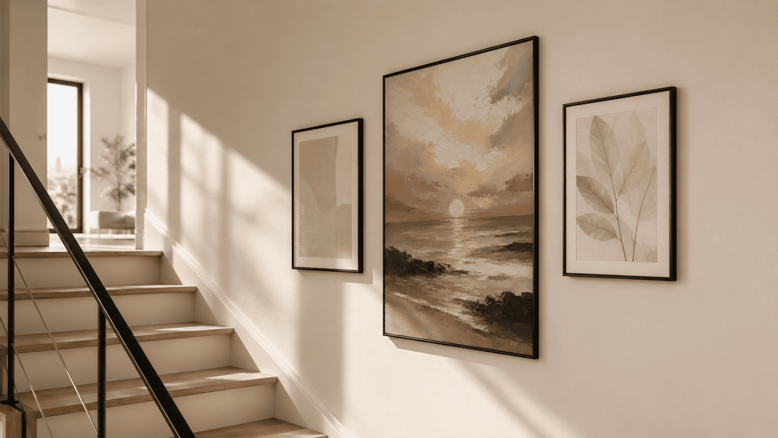 Golden Sunset Seascape Wall Art - Image 10