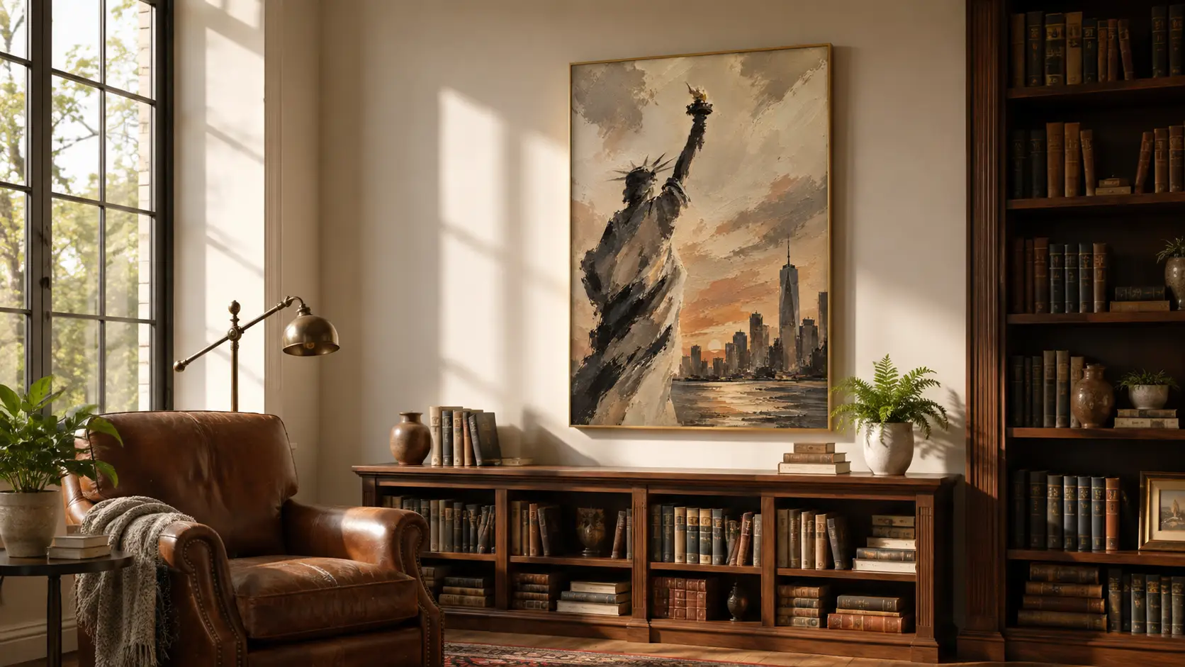 Statue of Liberty Sunset Wall Art - Image 3