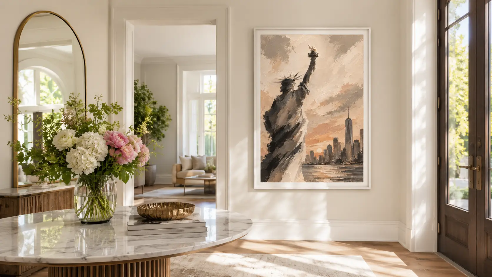 Statue of Liberty Sunset Wall Art - Image 4