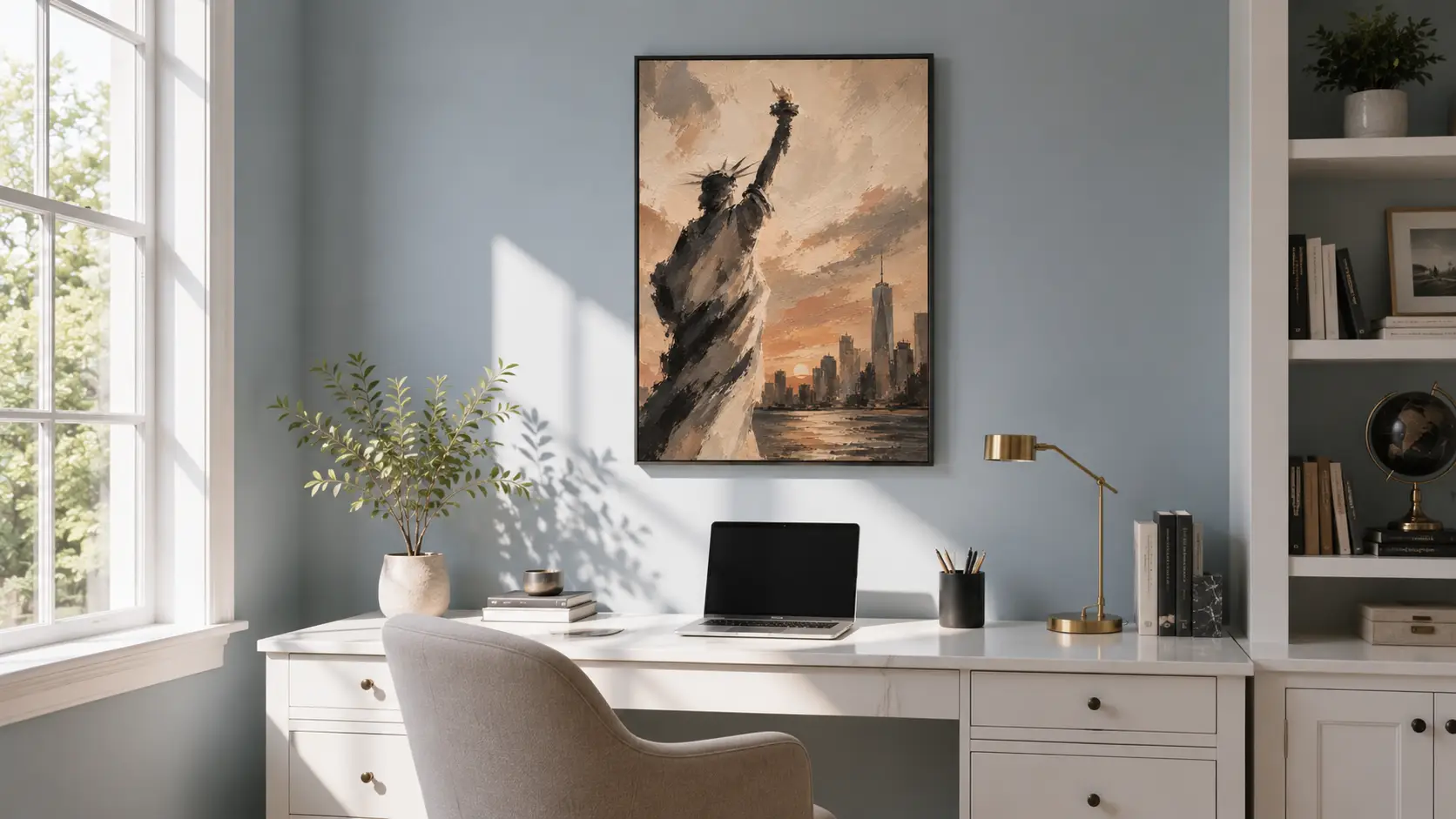 Statue of Liberty Sunset Wall Art - Image 6