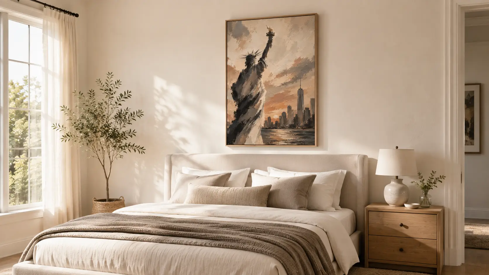 Statue of Liberty Sunset Wall Art - Image 7