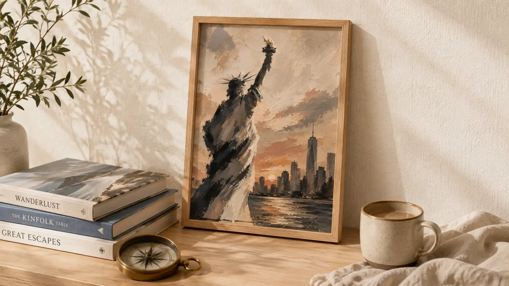 Statue of Liberty Sunset Wall Art - Image 9