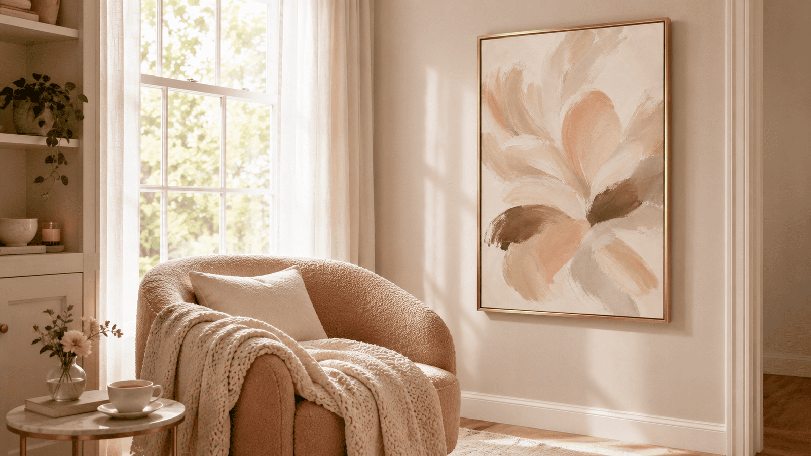 Painterly Bloom Wall Art - Image 8