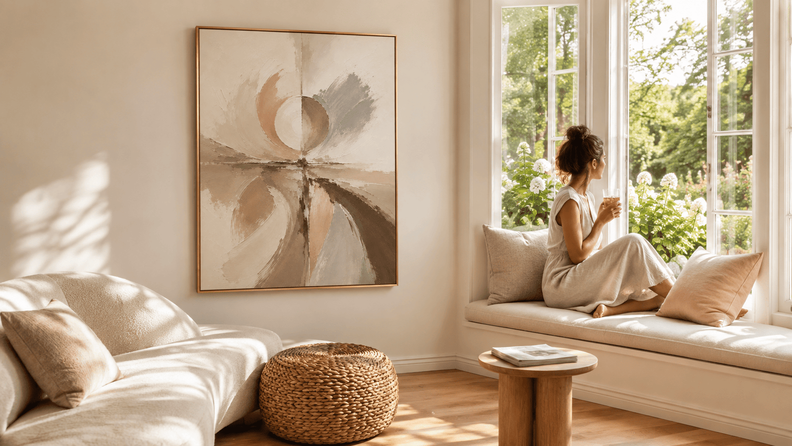 Abstract Sunburst Wall Art - Image 3