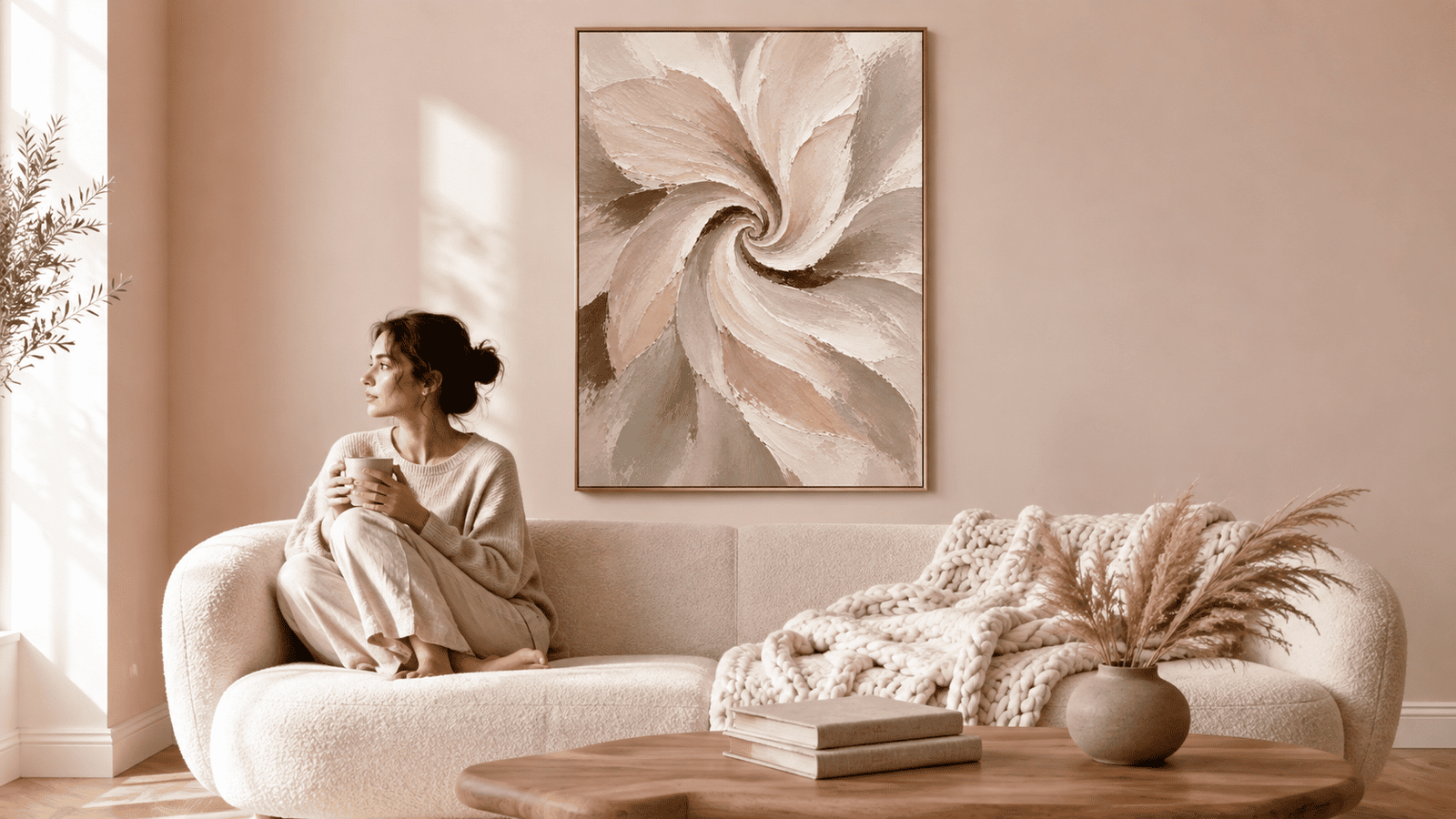 Swirling Bloom Wall Art - Image 2