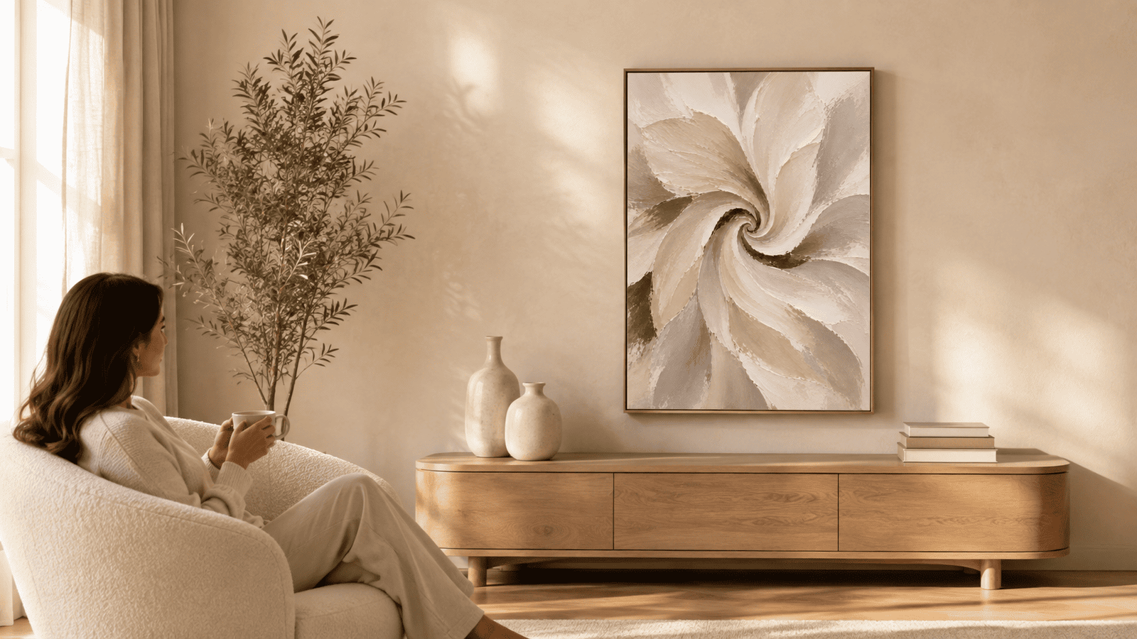 Swirling Bloom Wall Art - Image 9
