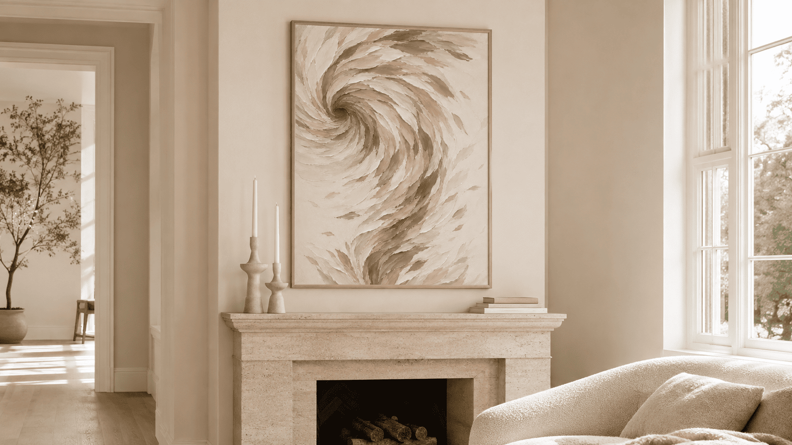 Feather Whirl Wall Art - Image 3