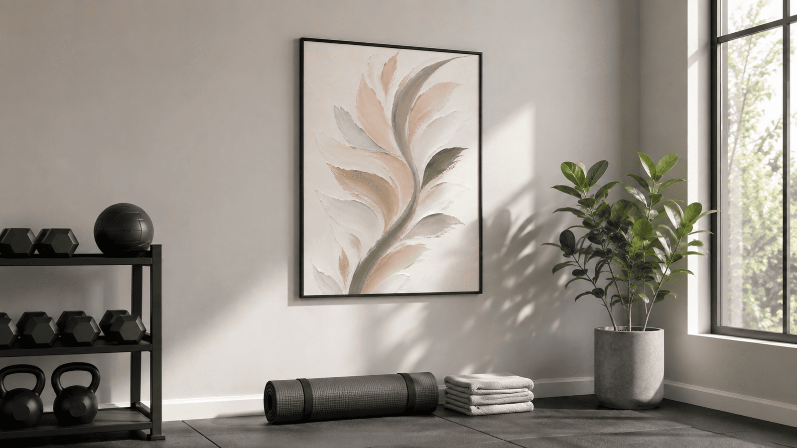 Blush Fern Branch Wall Art - Image 9