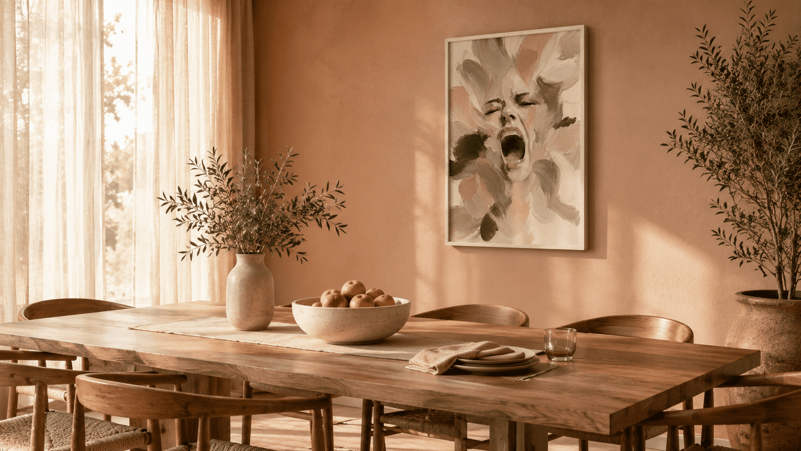 Abstract Scream Portrait Wall Art - Image 7