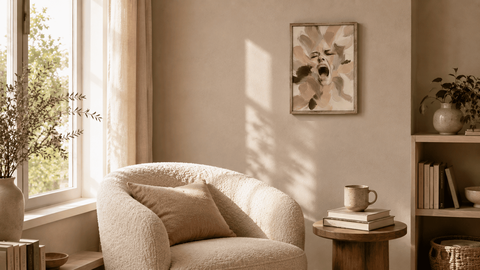 Abstract Scream Portrait Wall Art - Image 9