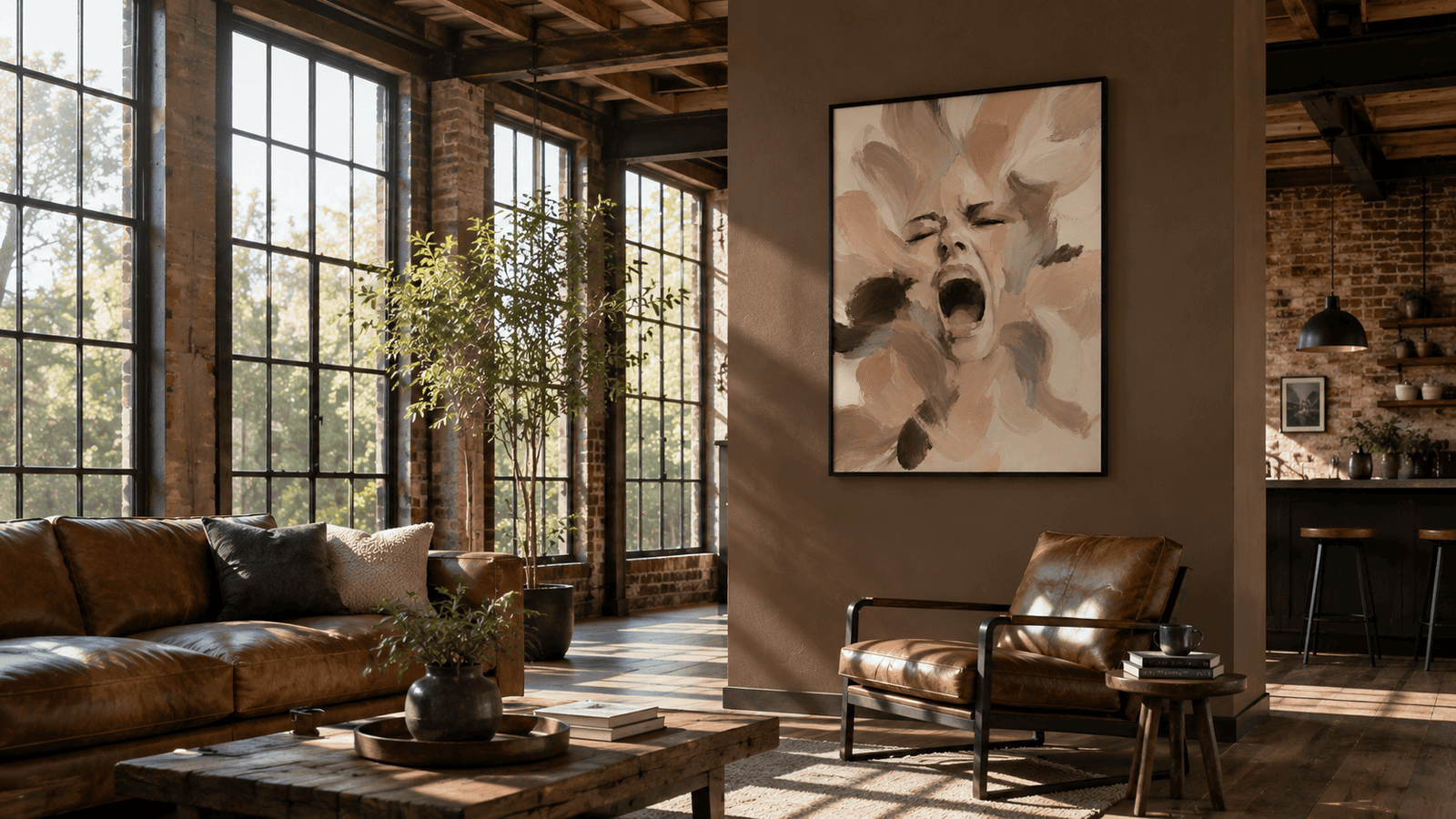 Abstract Scream Portrait Wall Art - Image 10