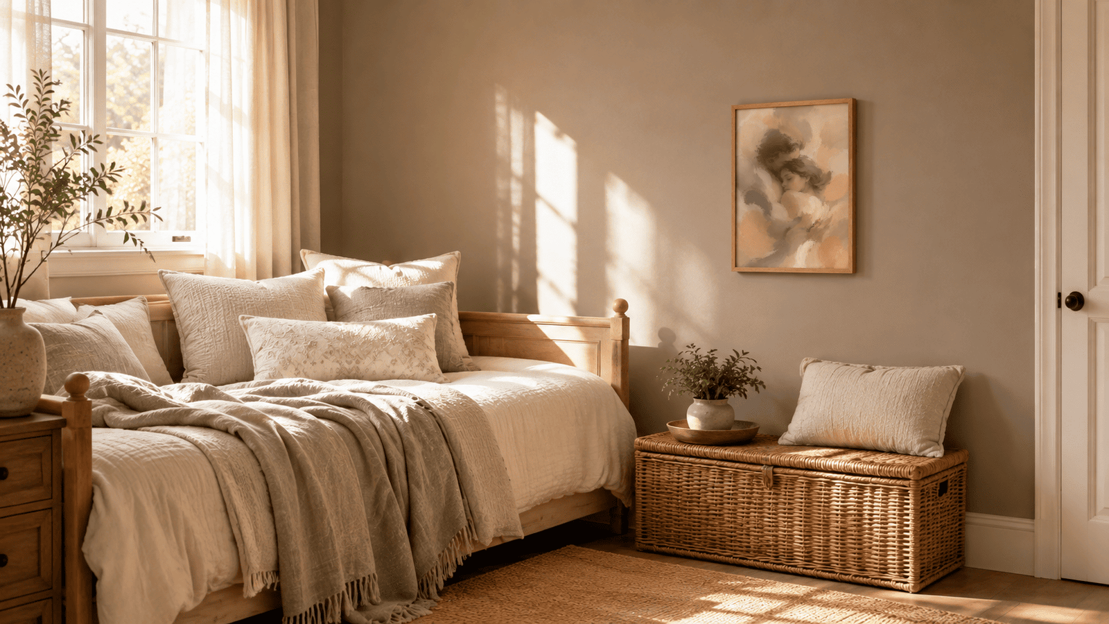 Painterly couple embrace wall art print — digital download