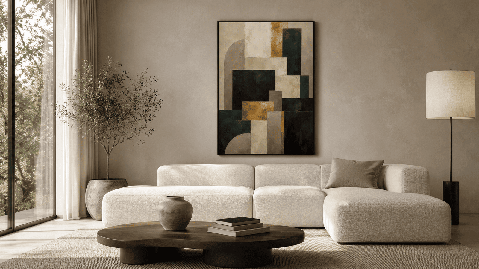 Gold and black art deco geometric wall art print — digital download.