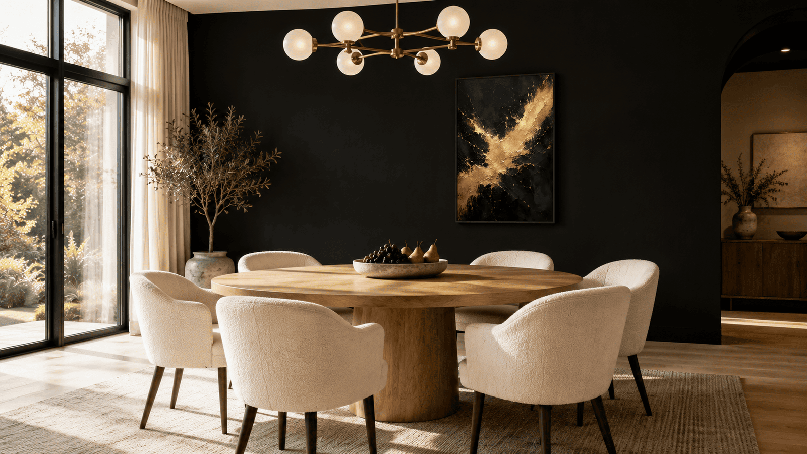 Gold and black abstract splash wall art print — digital download.