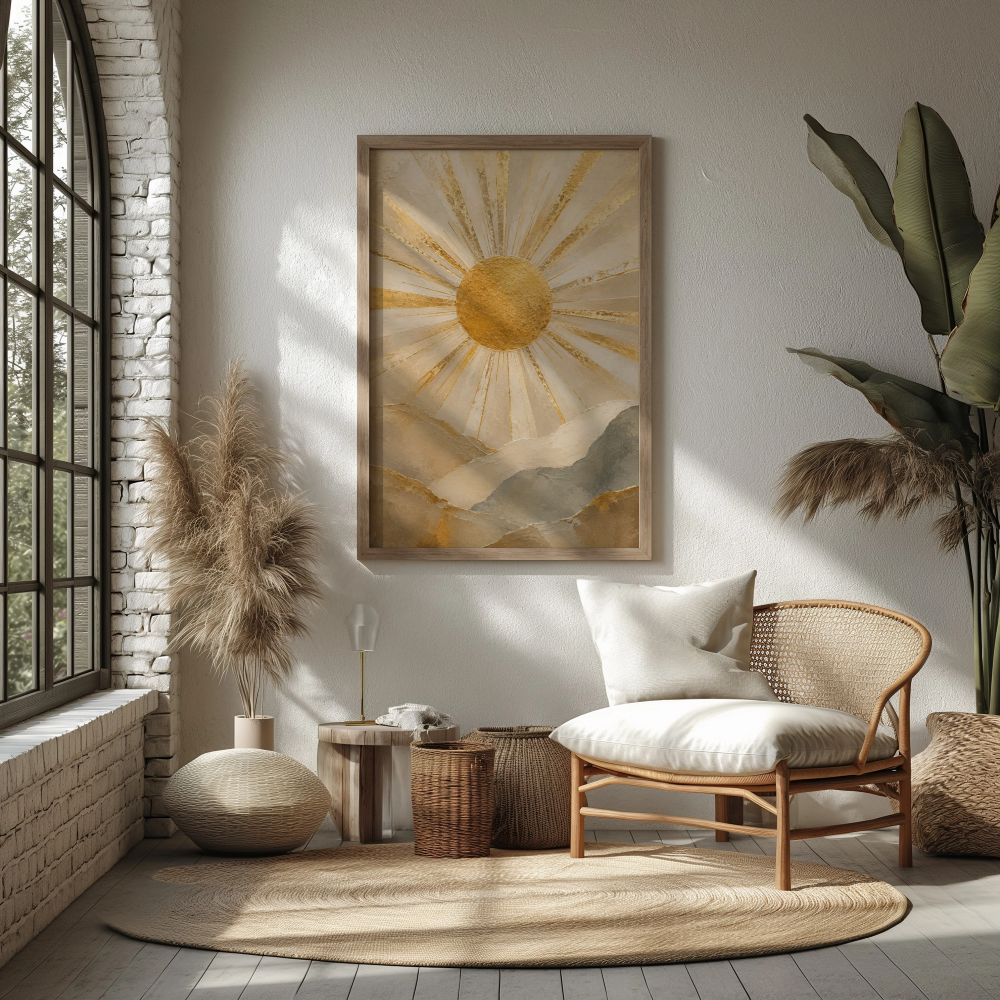 Radiant Sunrise Wall Art - Image 3