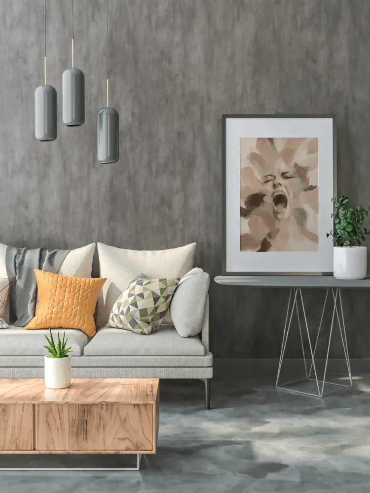 Abstract Scream Portrait Wall Art - Image 7