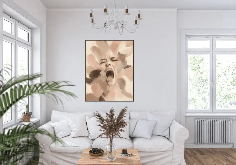 Abstract Scream Portrait Wall Art - Image 14