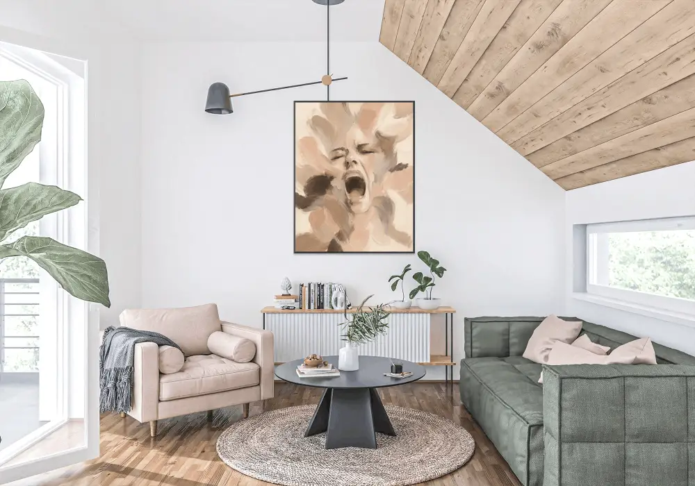 Abstract Scream Portrait Wall Art - Image 15