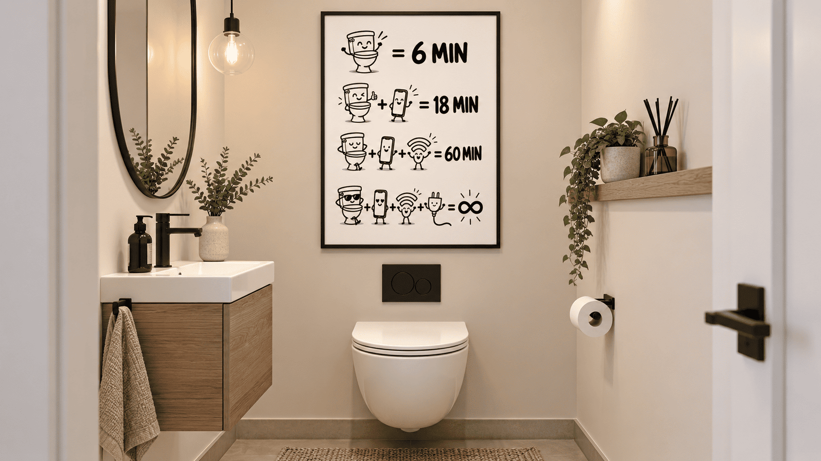 Toilet Time Math Wall Art - Image 10