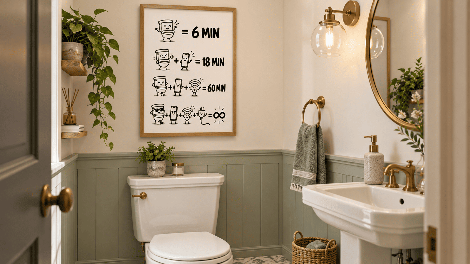 Toilet Time Math Wall Art - Image 9