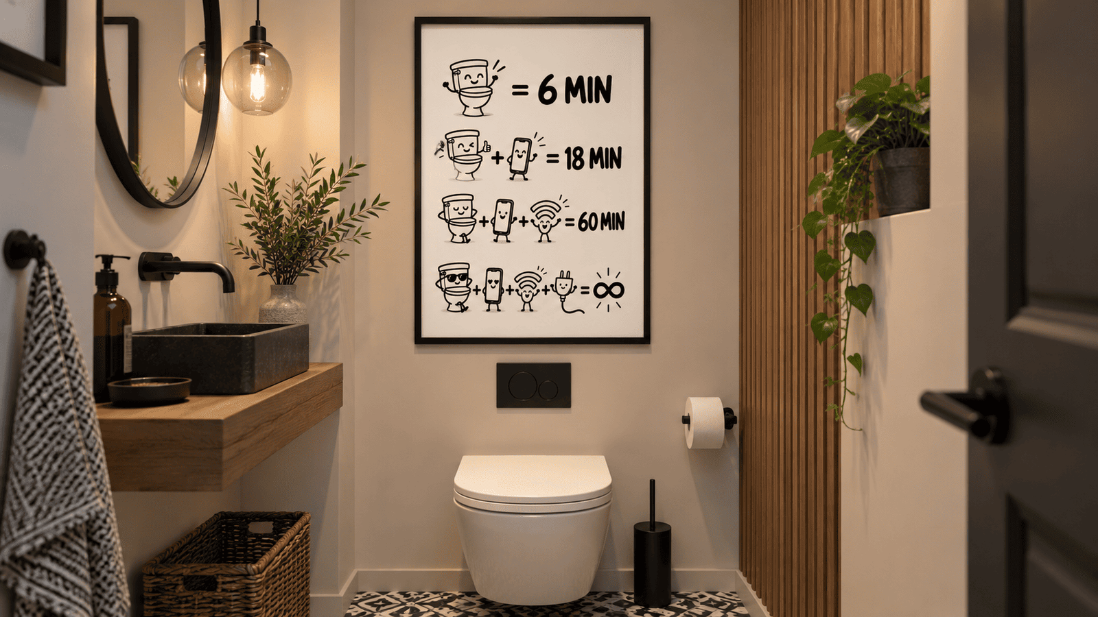 Toilet Time Math Wall Art - Image 8