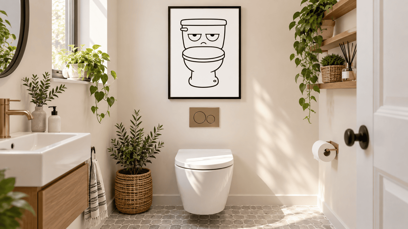 Grumpy Toilet Wall Art - Image 10