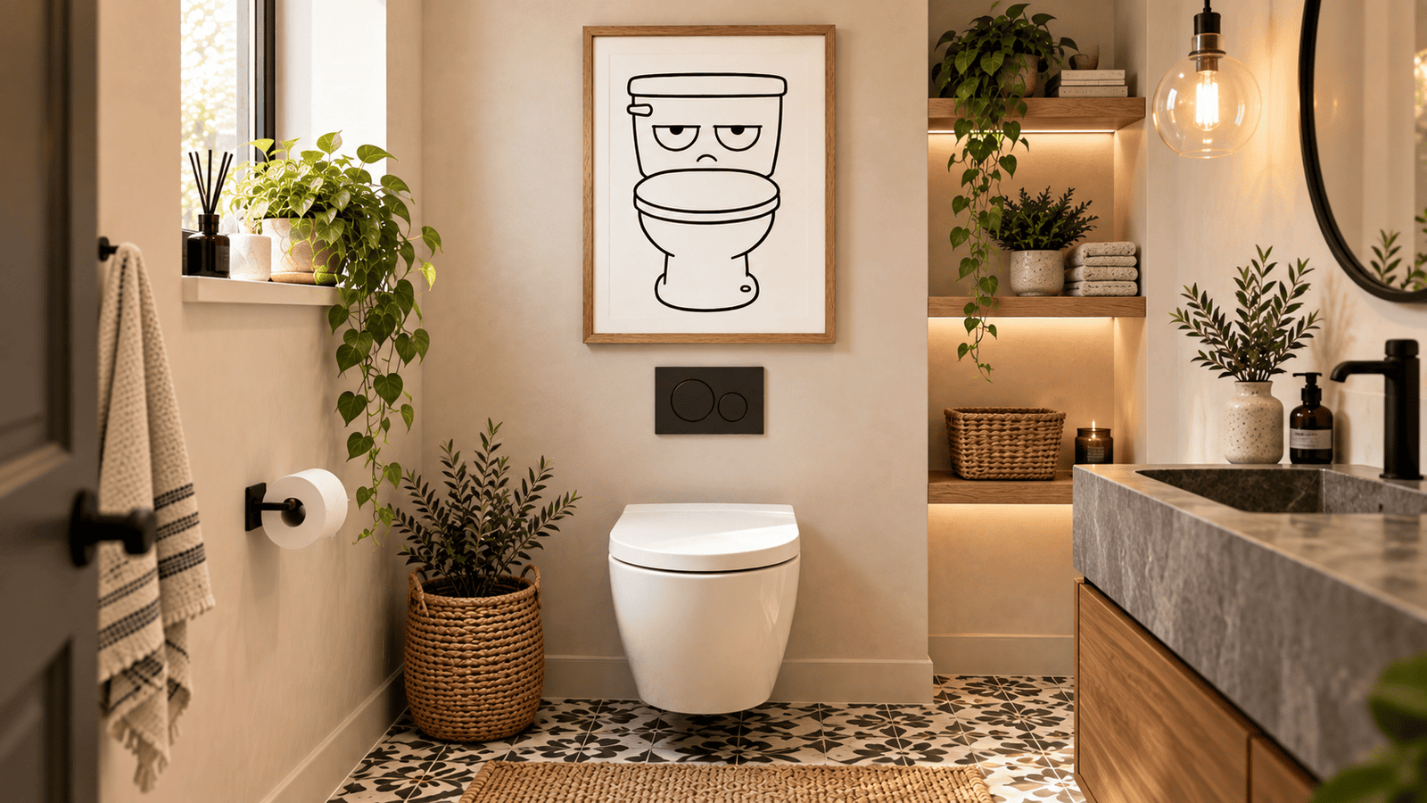 Grumpy Toilet Wall Art - Image 7