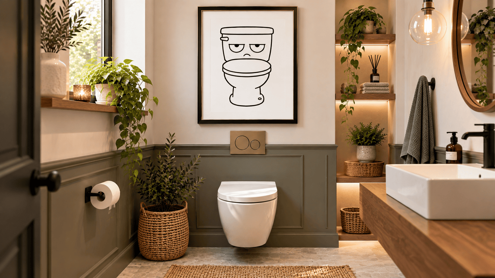 Grumpy Toilet Wall Art - Image 6
