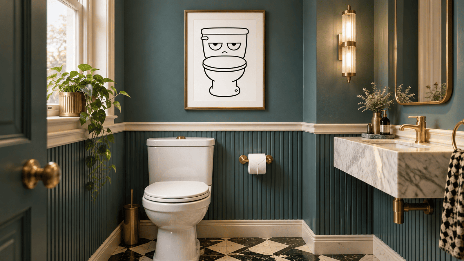Grumpy Toilet Wall Art - Image 4