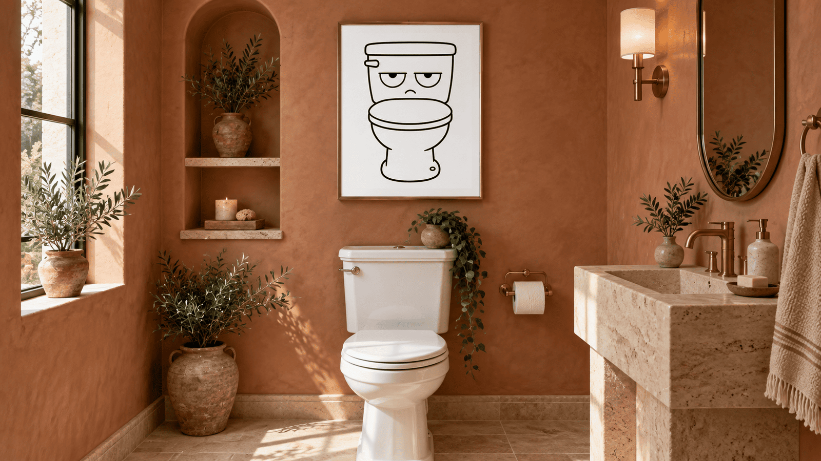 Grumpy Toilet Wall Art - Image 3