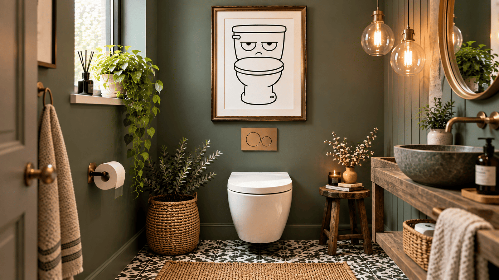 Grumpy Toilet Wall Art - Image 11