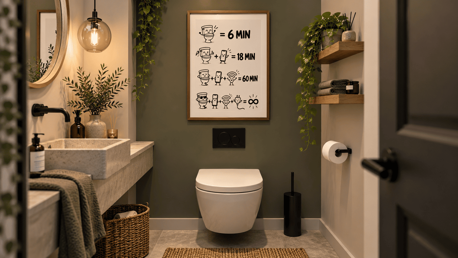 Toilet Time Math Wall Art - Image 7