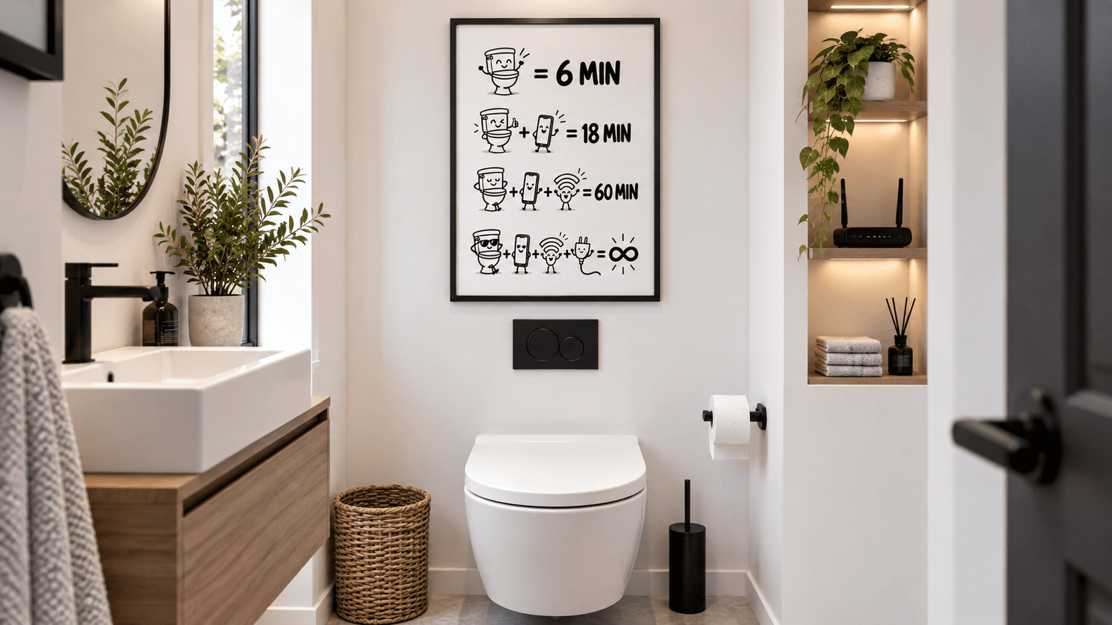 Toilet Time Math Wall Art - Image 5