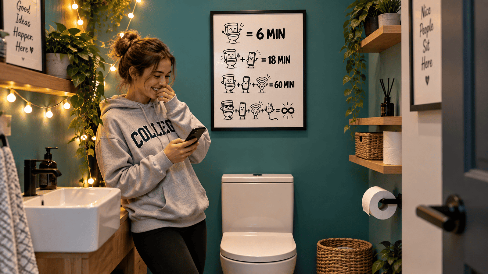 Toilet Time Math Wall Art - Image 4