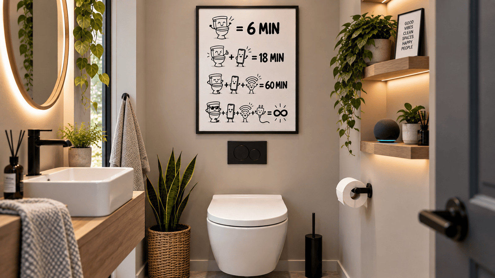Toilet Time Math Wall Art - Image 3