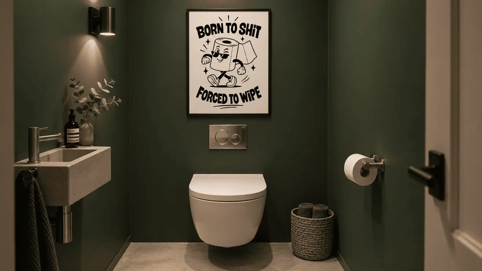 Born to Shit Wall Art - Image 2