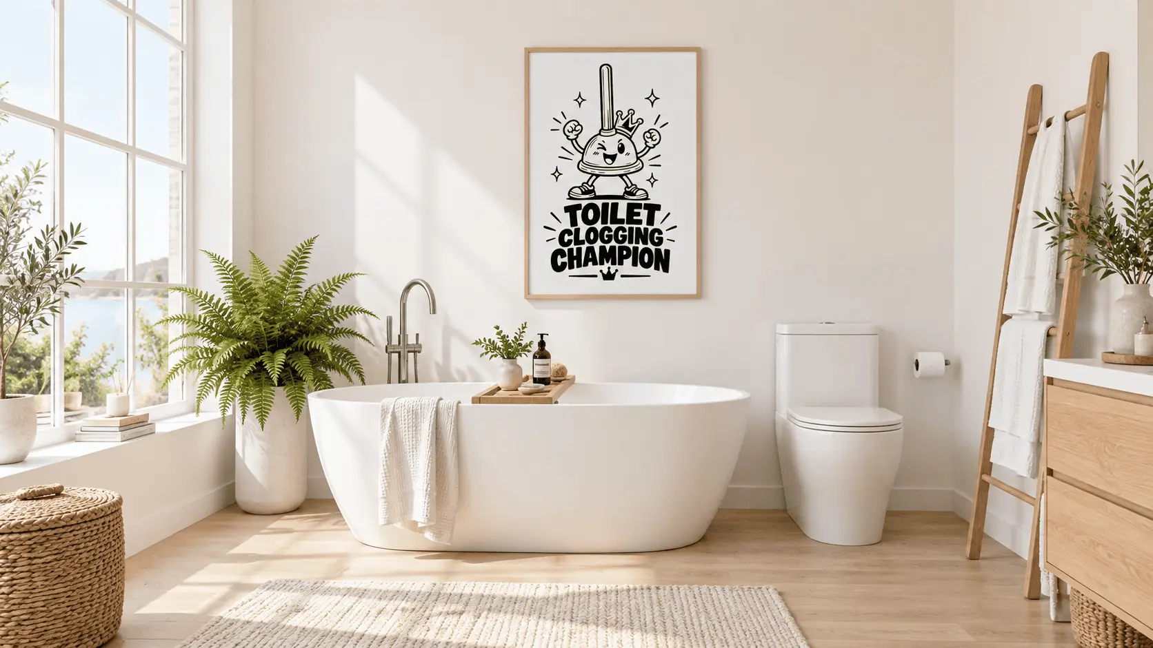 Toilet Clogging Champion Wall Art - Image 2