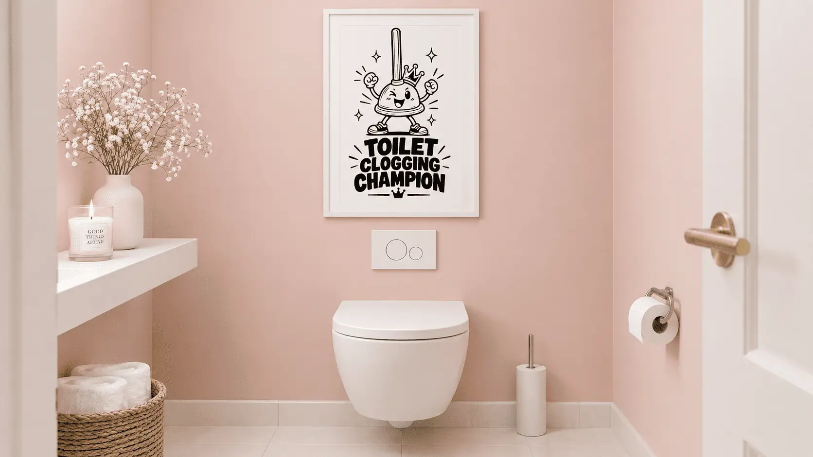 Toilet Clogging Champion Wall Art - Image 3
