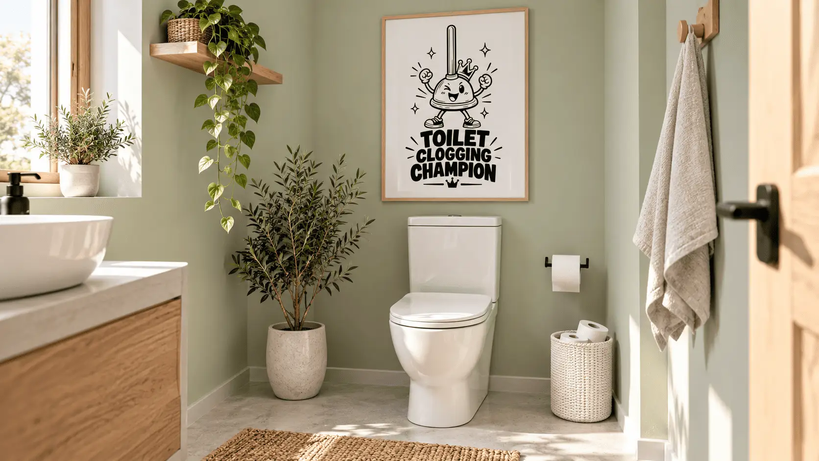 Toilet Clogging Champion Wall Art - Image 5