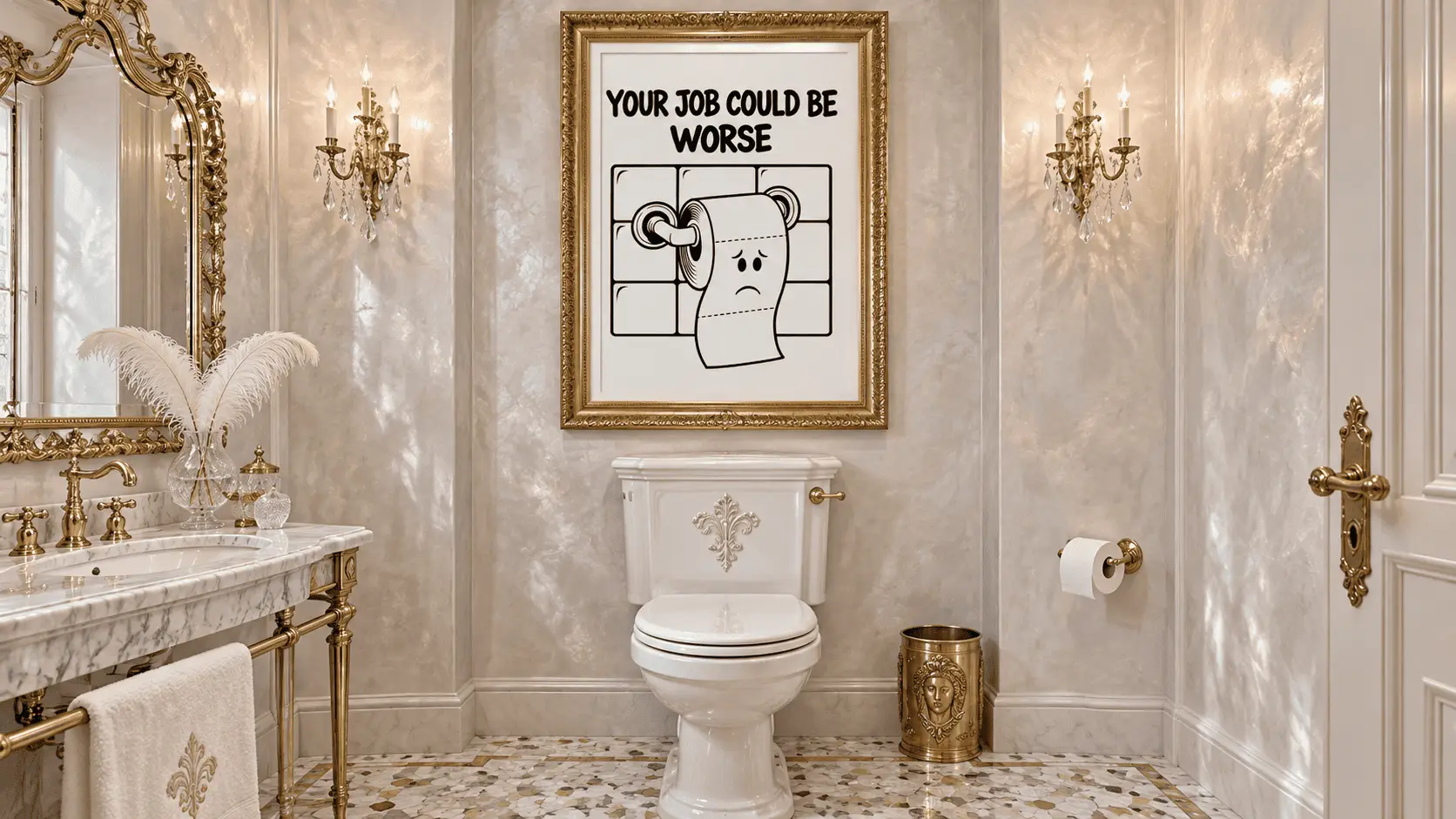 Your Job Could Be Worse Wall Art - Image 2