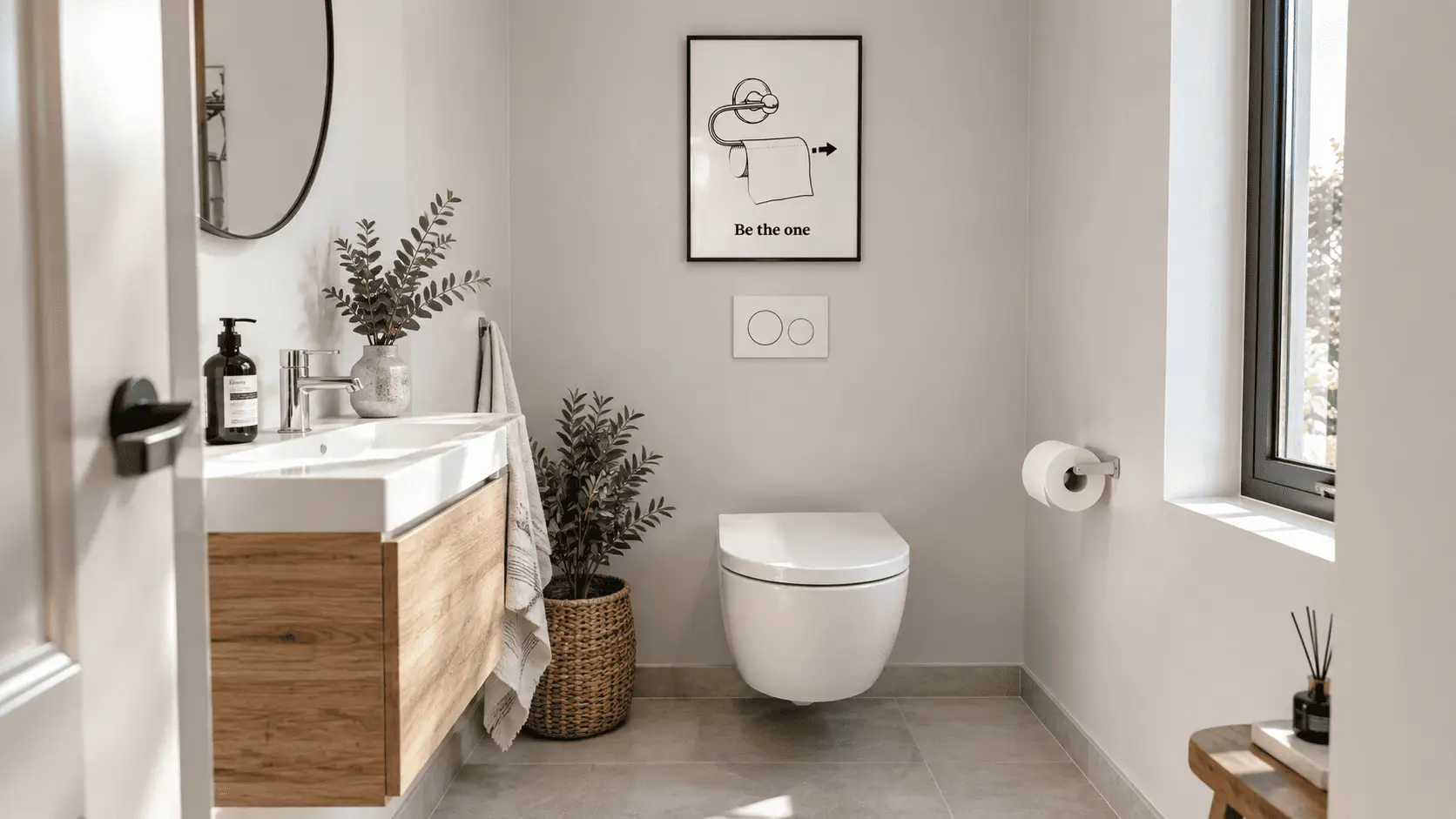 Be The One Toilet Paper Wall Art - Image 5