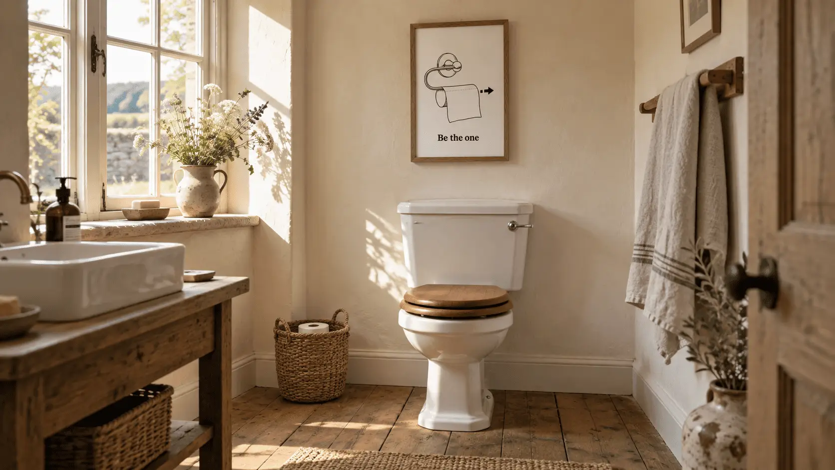 Be The One Toilet Paper Wall Art - Image 6